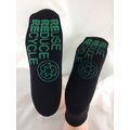 Black Adult XL Ankle Length Comfort Slipper Socks